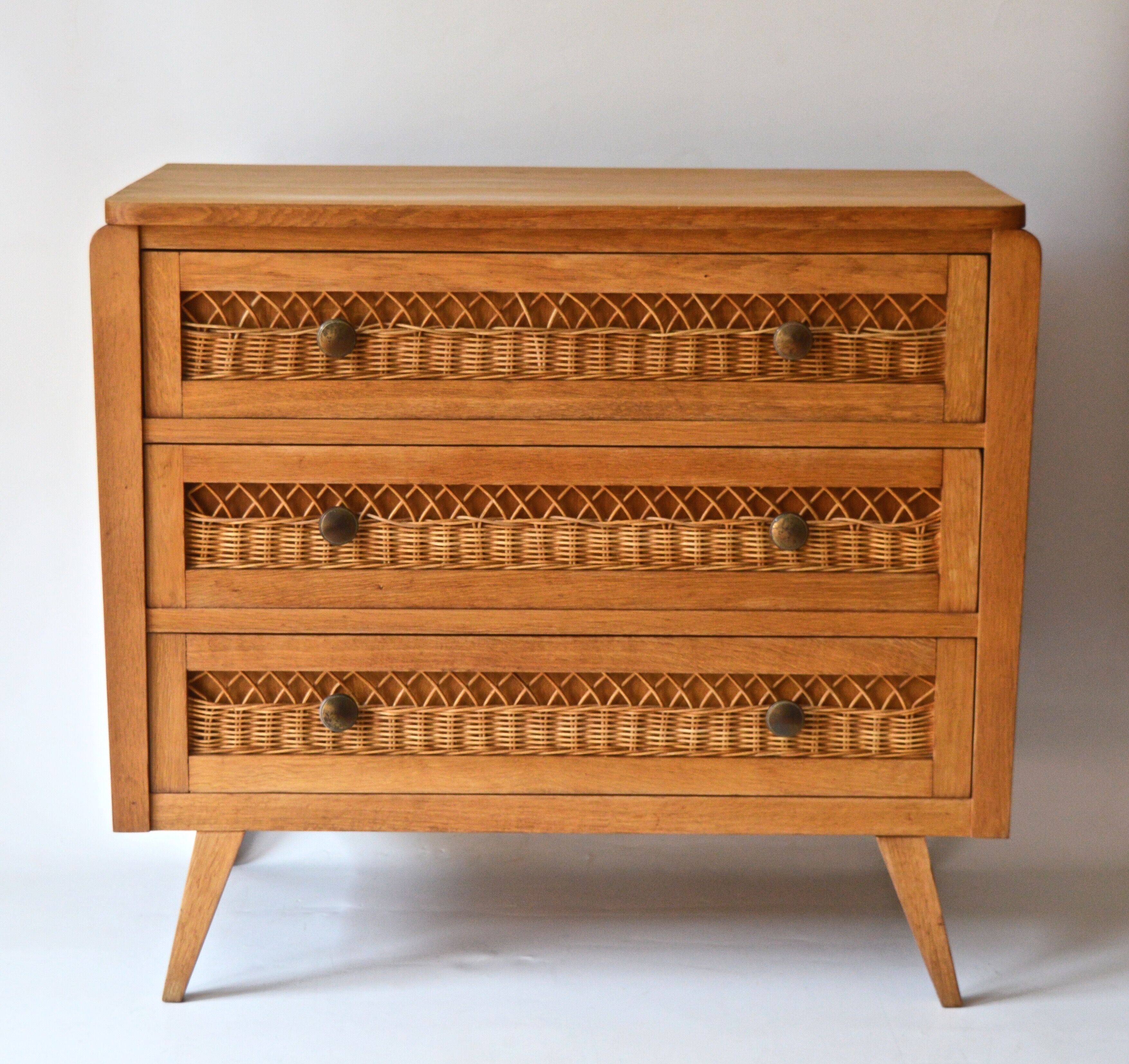 Rattan chest of drawers