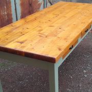 Table de ferme moderne 6 tiroirs