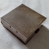 Silver metal pocket ashtray
