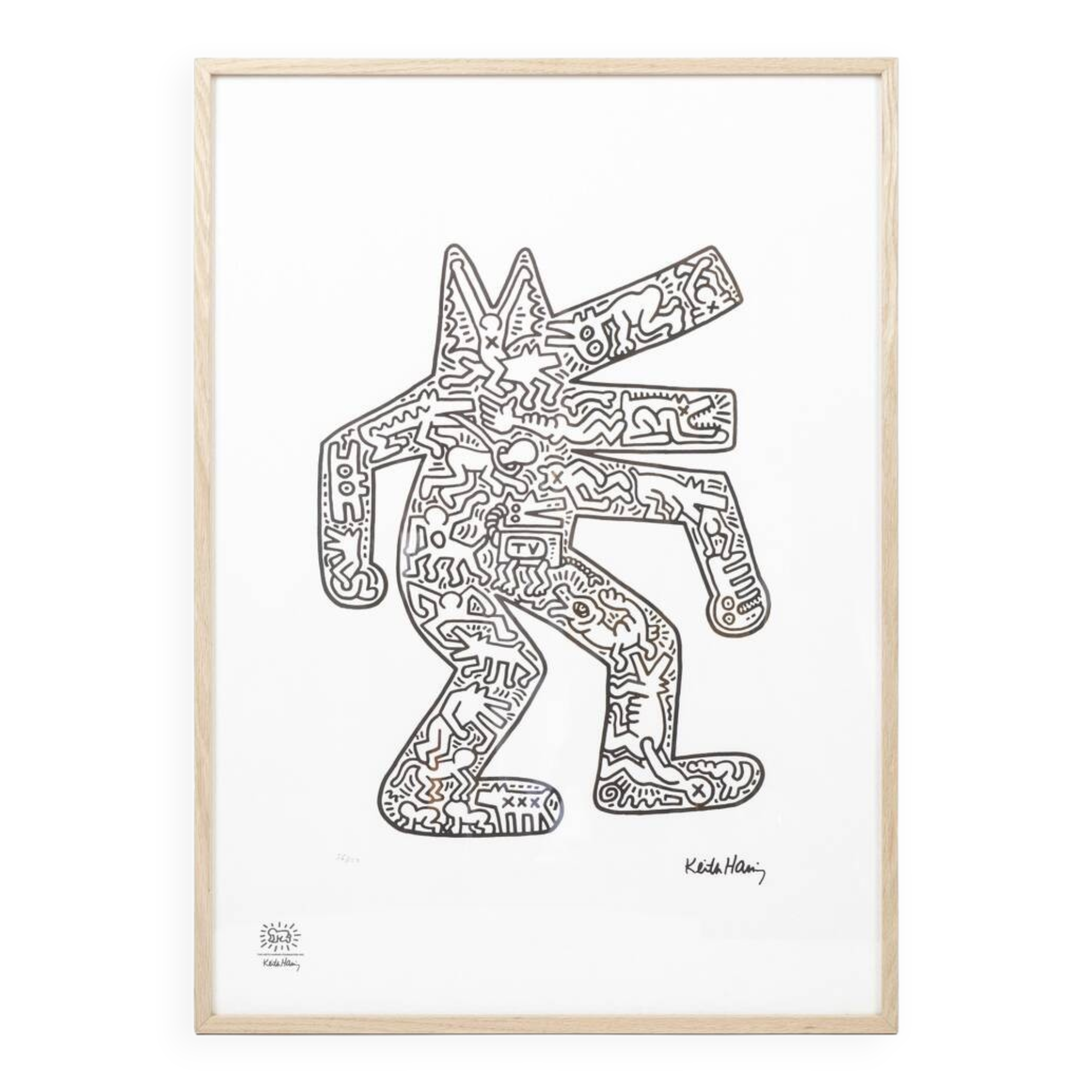 Keith Haring, Screen print, 1990s.