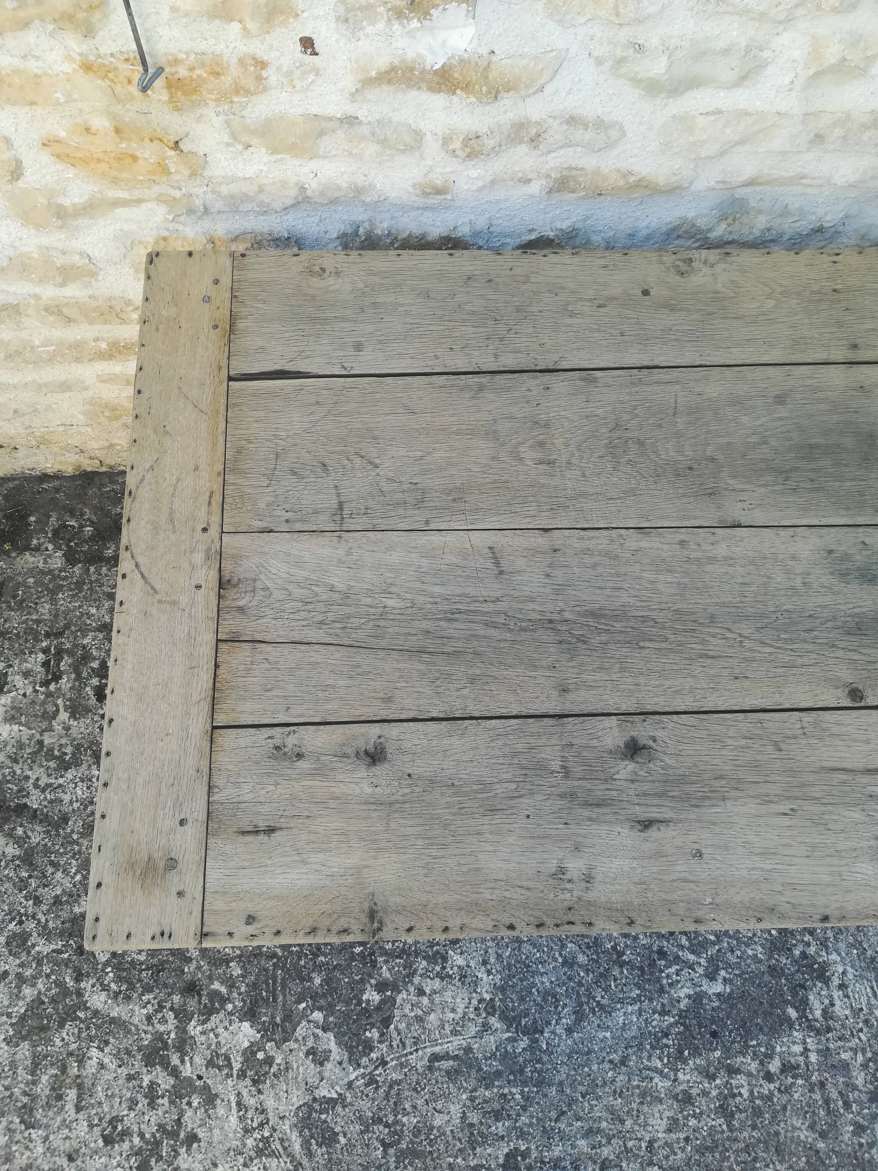 One drawer farm table