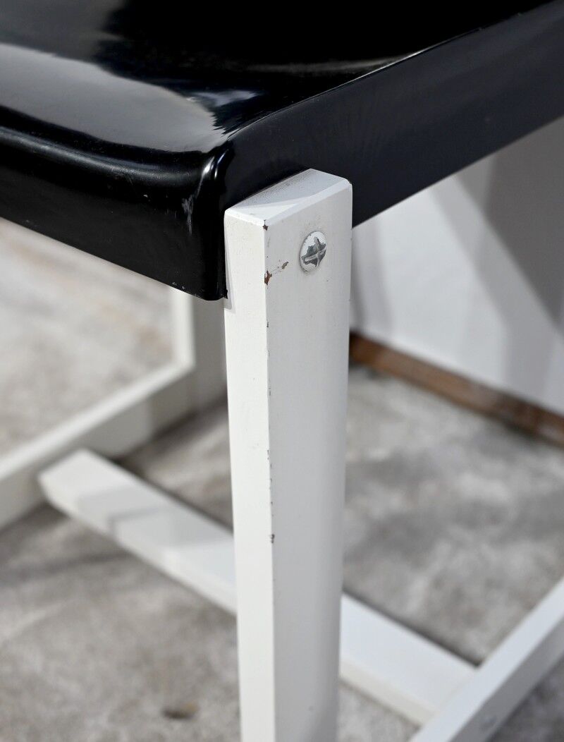 Pair of Lacquered Wooden chairs, signed P.Gautier -1960