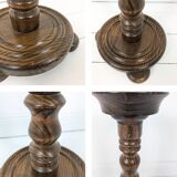 Vintage Chandelier Chauffe-bougie Chaise fleurie Banc de fleurs Table de fleur en bois tourné Bois m