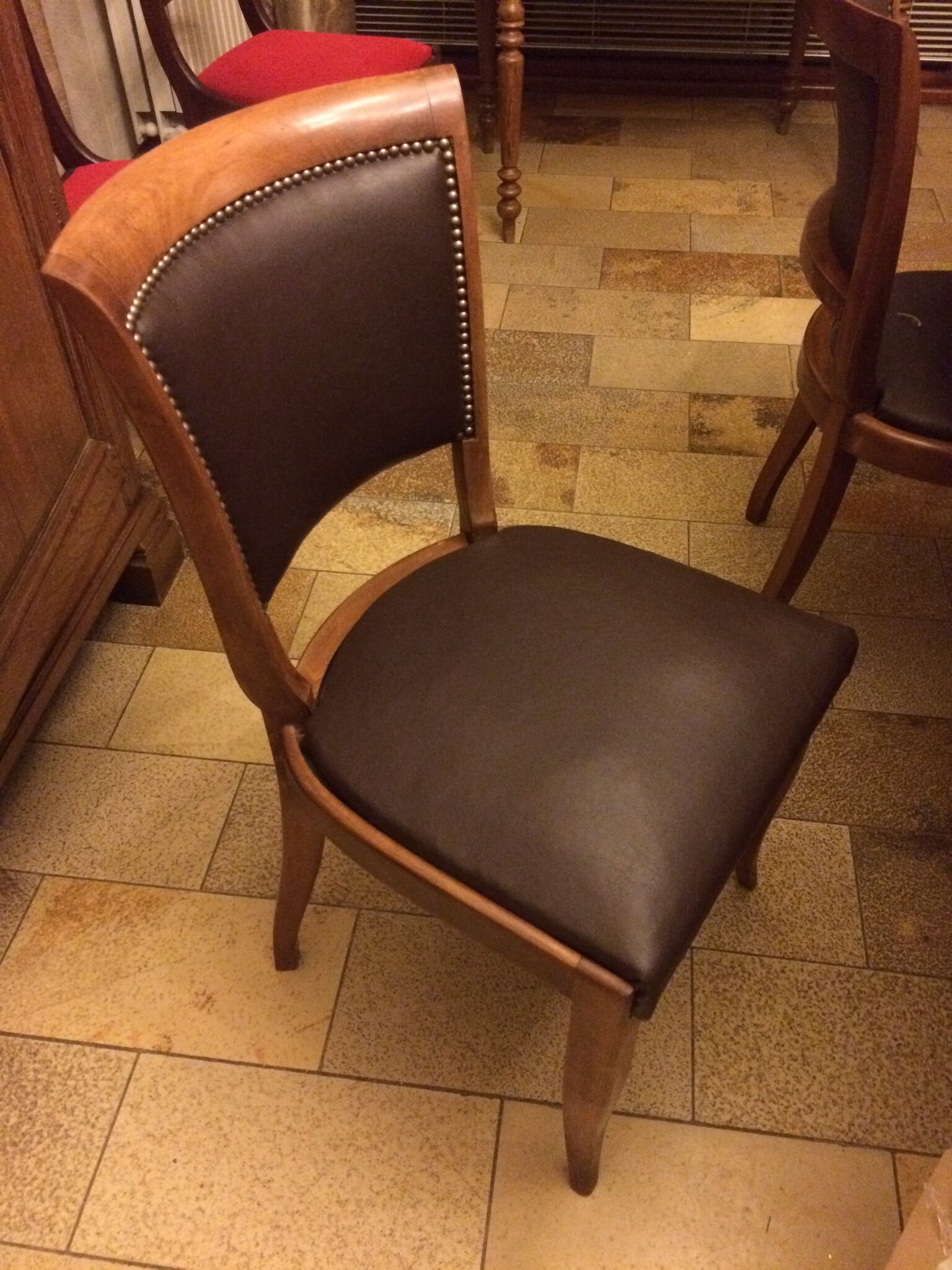 Set of 6 art deco chairs