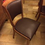 Set of 6 art deco chairs