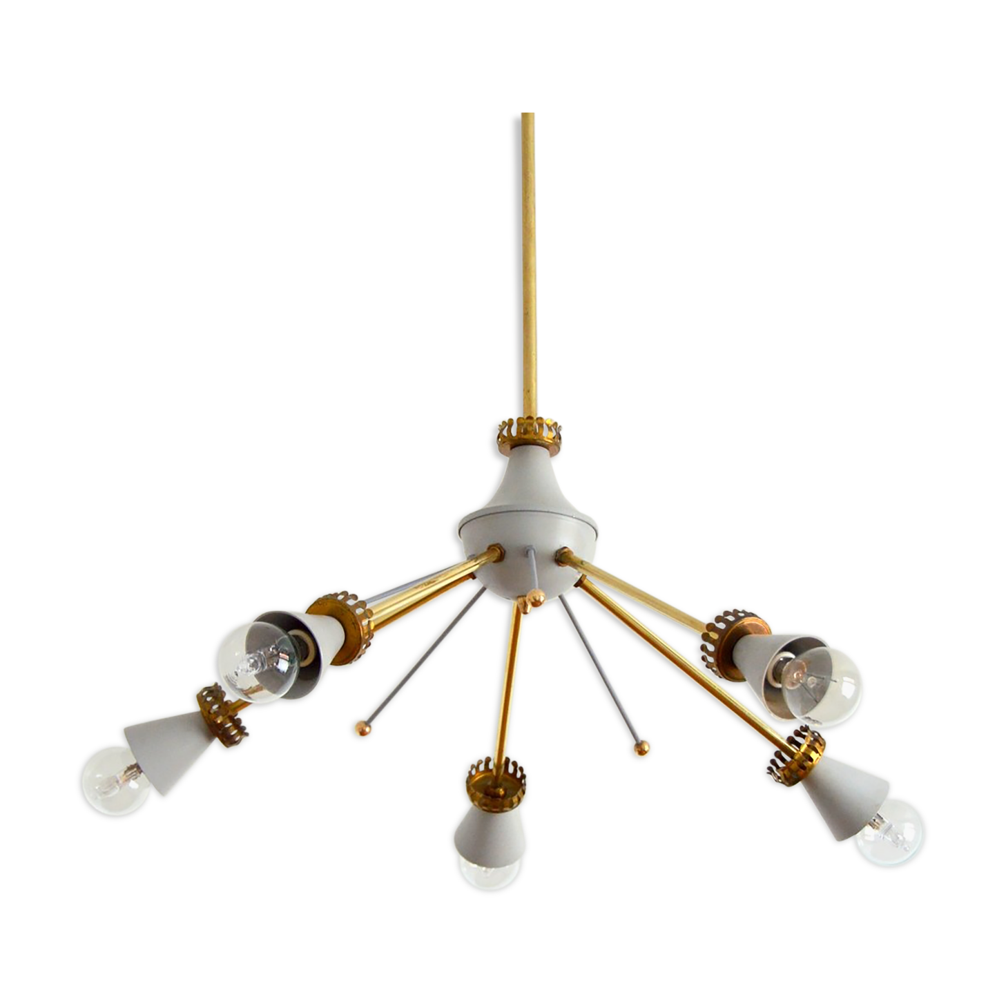Lustre Spoutnik / Space age / Design Italien 1950s