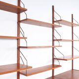 PS System Danish design teak wall system, 1960s
