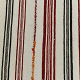 5x9 modern striped hemp rug, 148x269cm