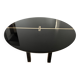 Table de salle à manger des années 1970 laquée  noire