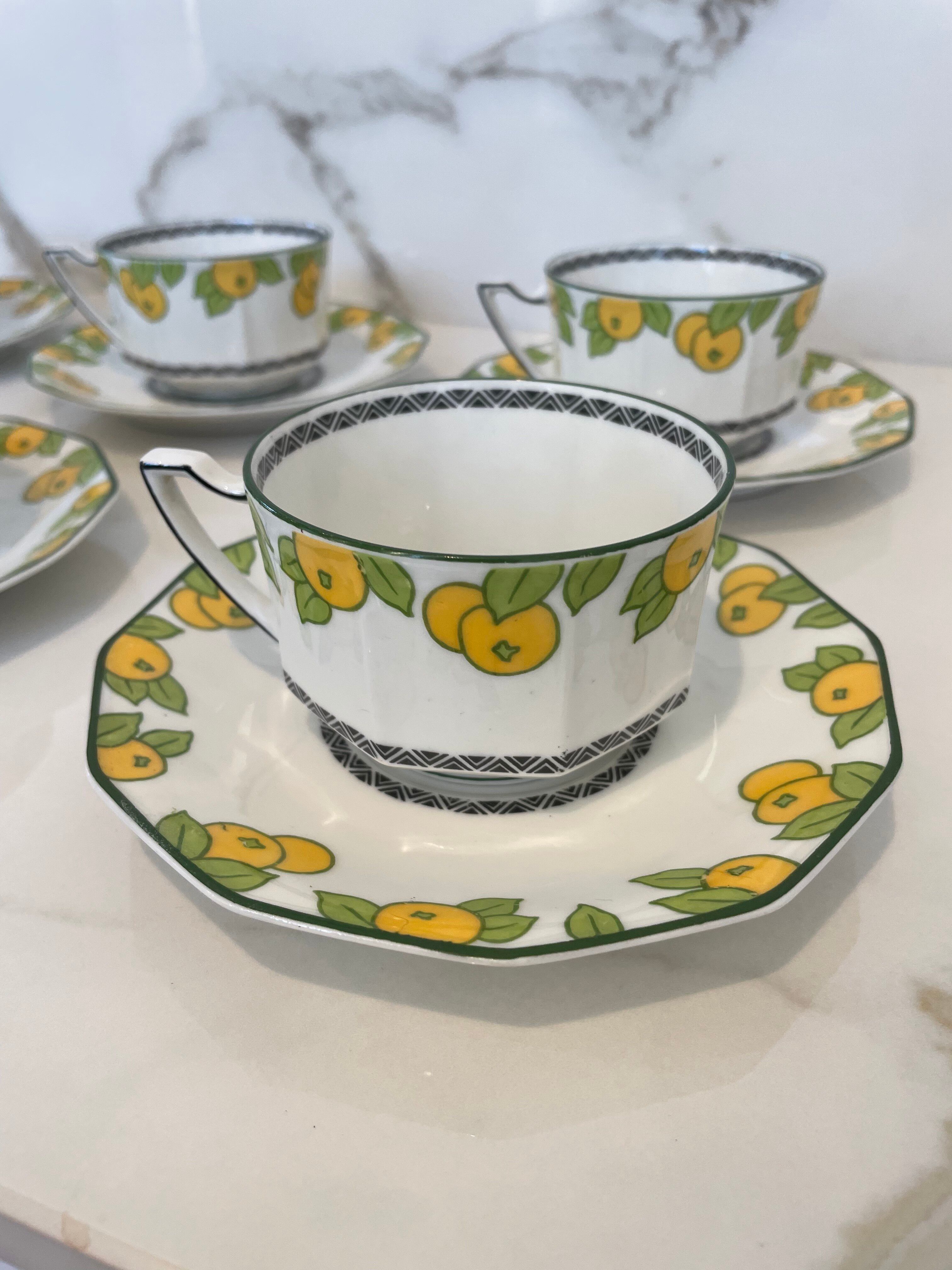 Art Deco tea service - Limoges Lanternier - 1920s 1930s