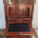 Empire walnut burl secretary