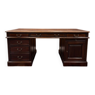 Classic English Mahogany Desk Partnerdesk