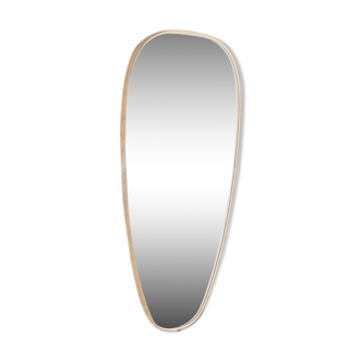 Miroir forme libre bord doré 1950 - 87x44cm
