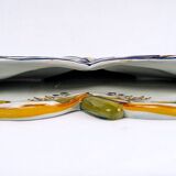 Desvres earthenware wall vase - Three Leaf Clover - period: 20th Century