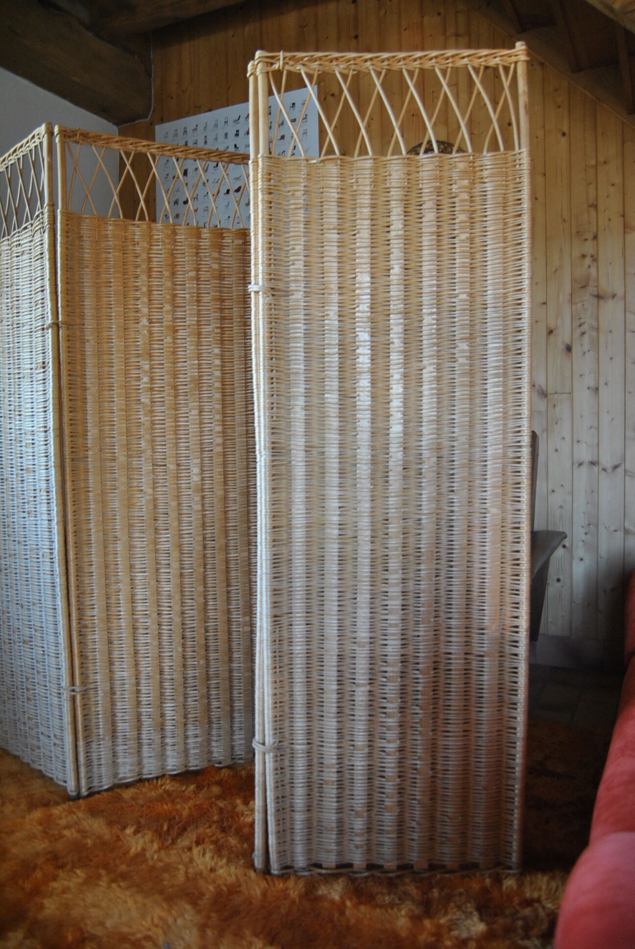 4 vental ventilables in beige wicker 60/70