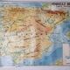 MDI Pedagogical Map, 1966, physical map of the Iberian Peninsula