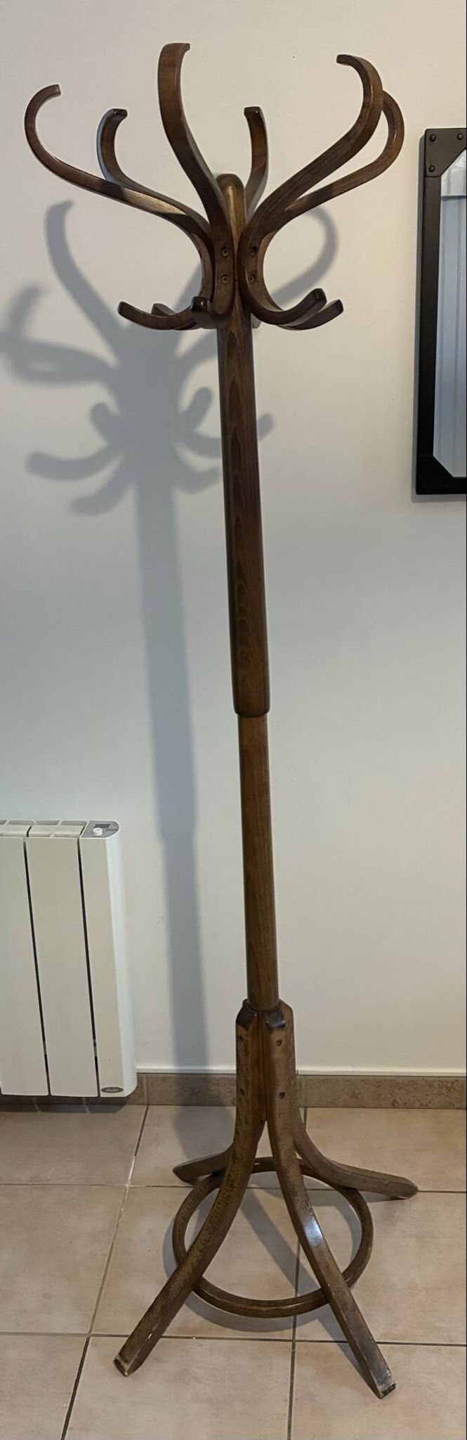 Vintage Baumann curved wood parrot coat rack – 1960s/70s