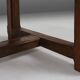 Antique Spanish console table in oak wood, with 2 large drawers from the 18th century.