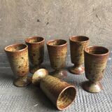 Mazagrans x6 vintage Sandstone Pyrite