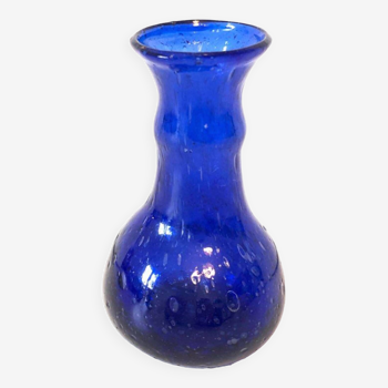 Blue Blown Glass Vase