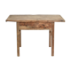 Table console antique en orme rustique