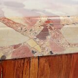 Small display cabinet in blonde mahogany veneer, Louis XVI style – 19th century.