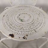 4 wrought iron garden armchairs