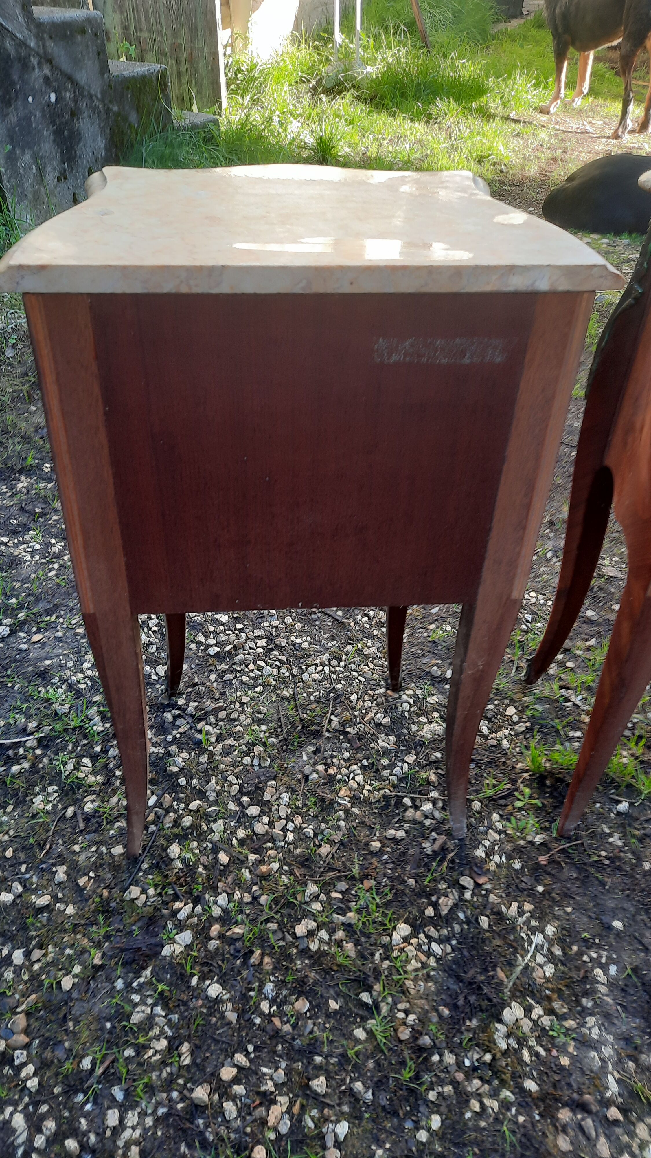 Pair of bedside rocaille style