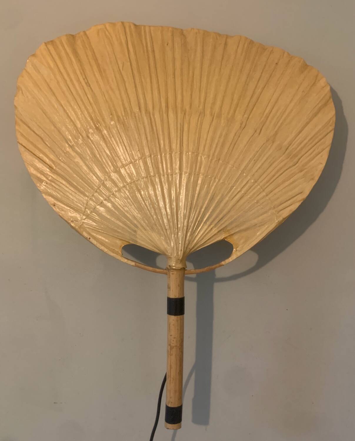 Uchiwa wall light pair by Ingo Maurer
