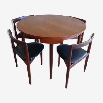 Ensemble table et chaises Hans Olsen