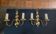 Paire d'appliques en laiton