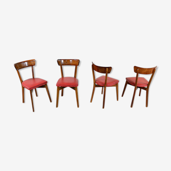 4 vintage romy bistro chairs 1950