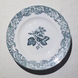 Set of 5 flat plates in St Amand earthenware, Valérie model, Ironstone