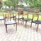 6 chaises Niels Otto Moller no78 en palissandre et cuir