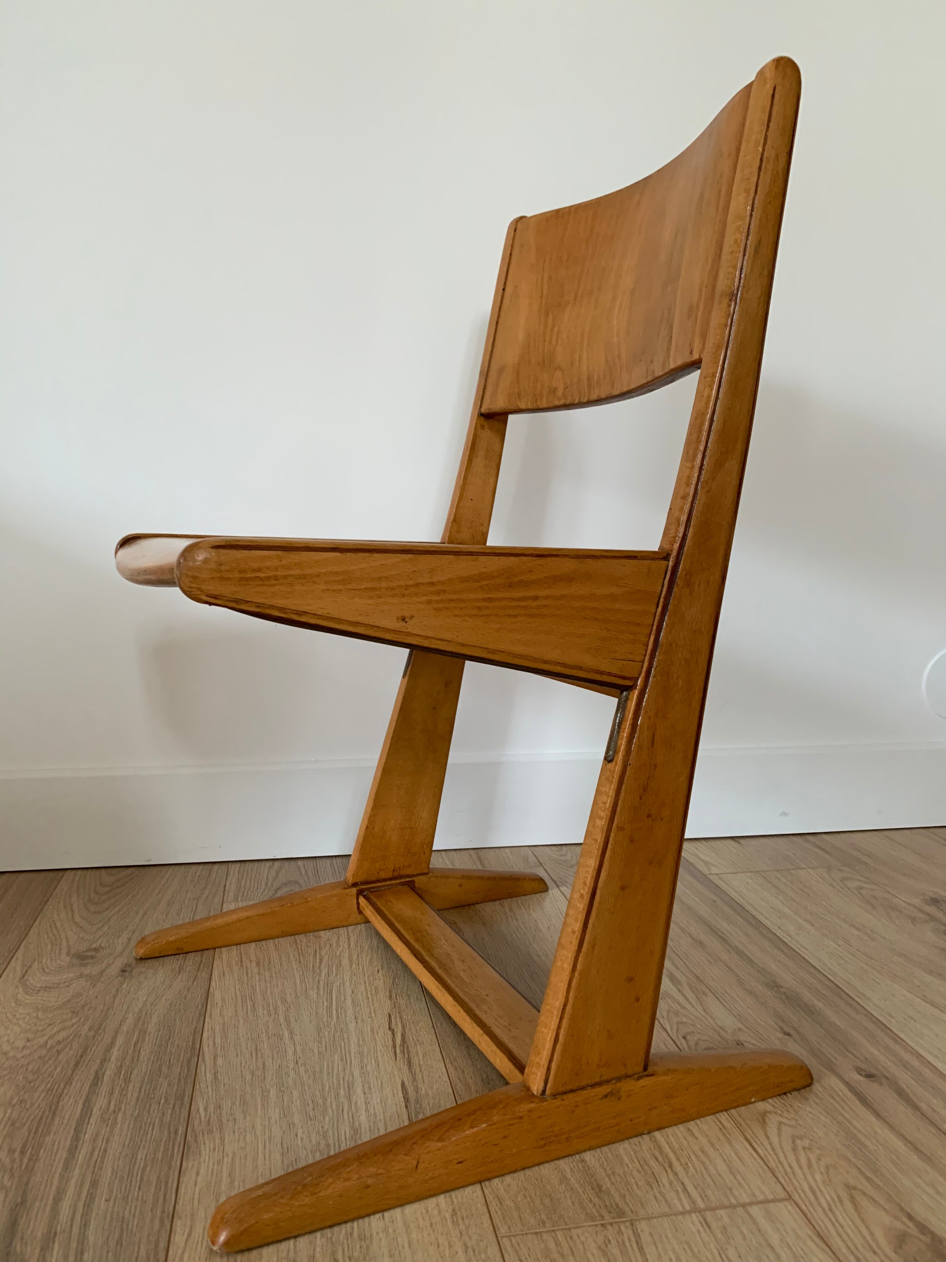 50s school chair Karl Nothhelfer for Casala