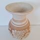 Vase / Poterie d'art artisanal crème et beige