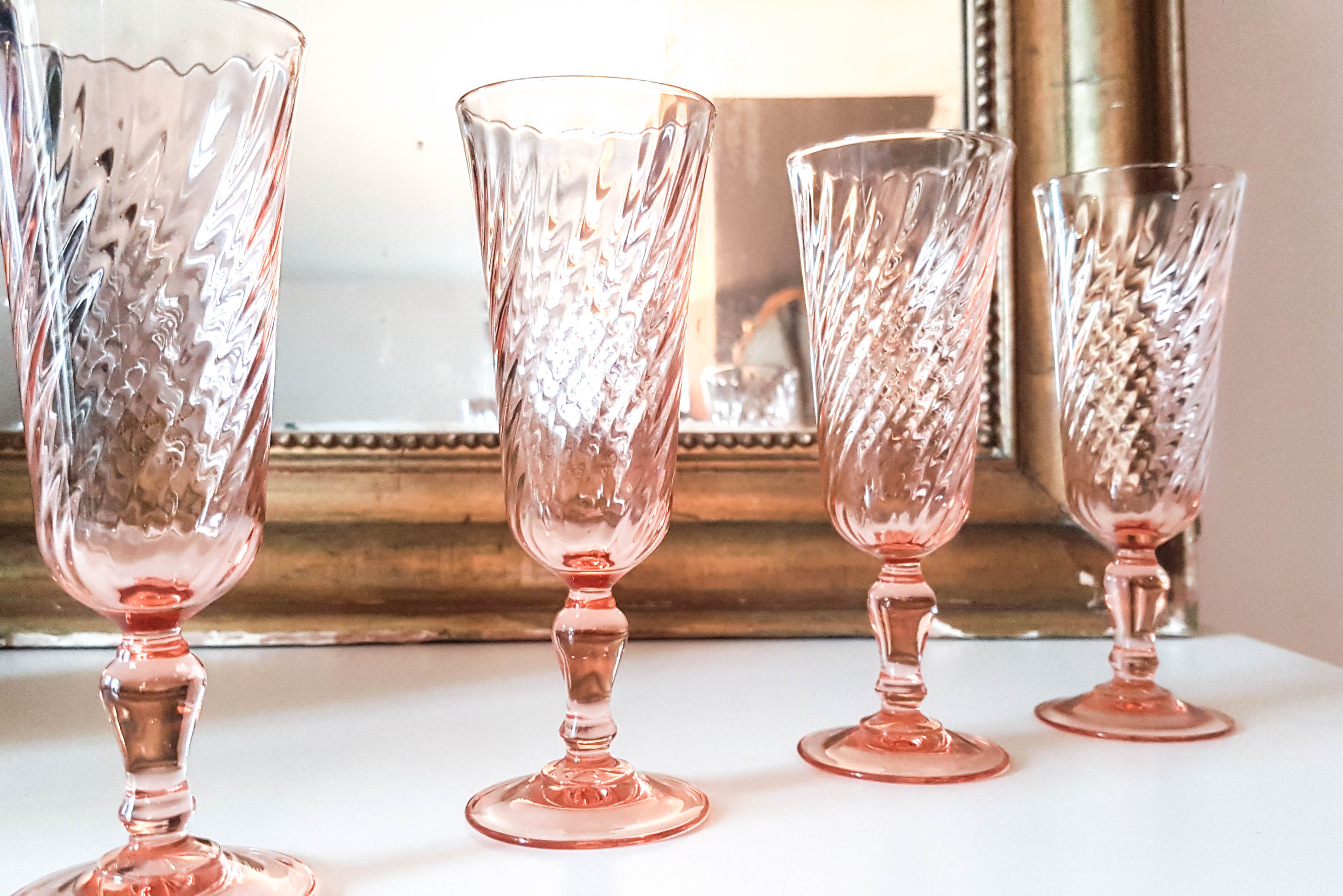 Lot of 6 Champagne flutes ROSALINE Arcoroc LUMINARC