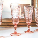 Lot of 6 Champagne flutes ROSALINE Arcoroc LUMINARC