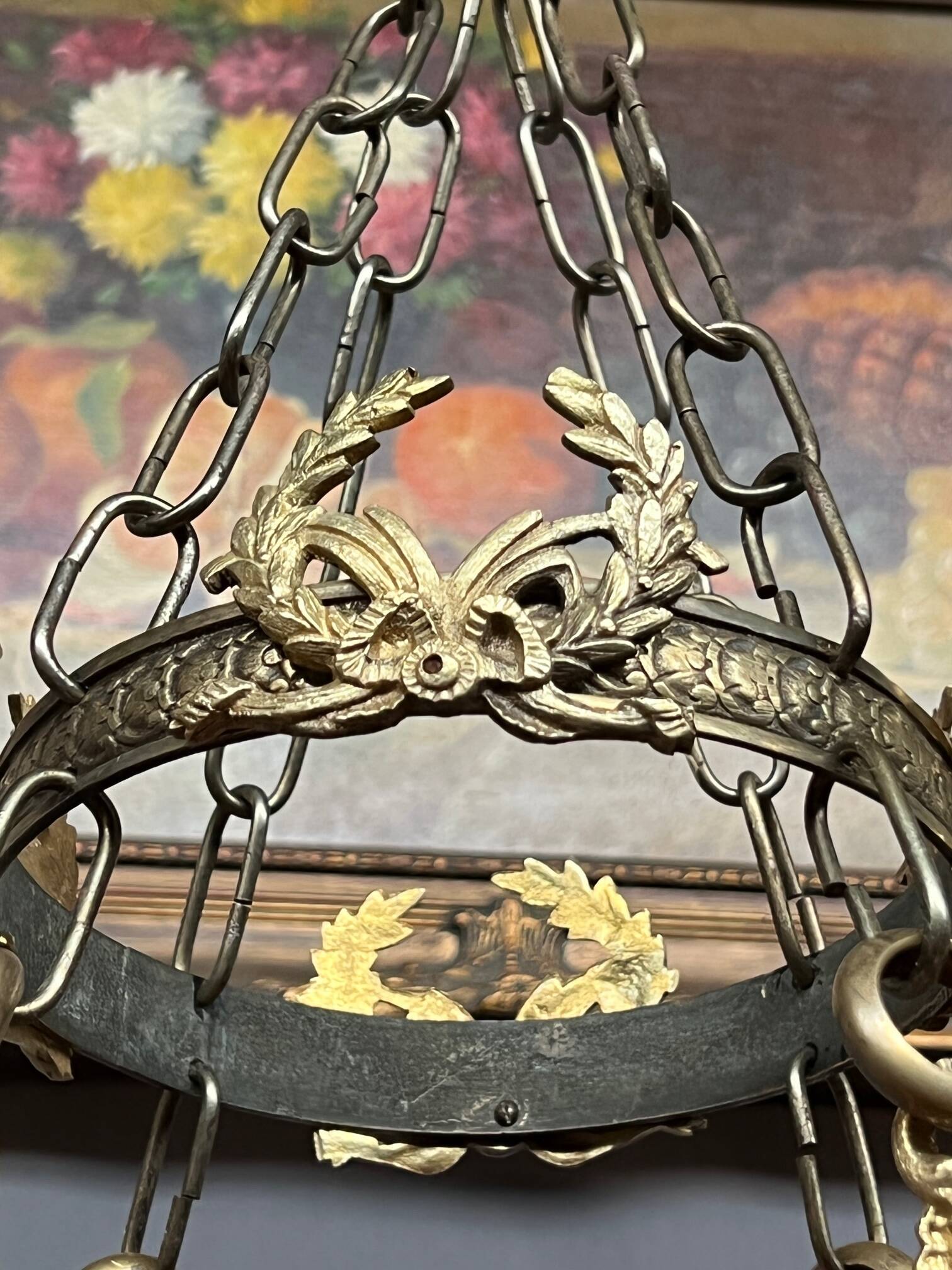 Magnificent Art Deco chandelier signed "Noverdy France".