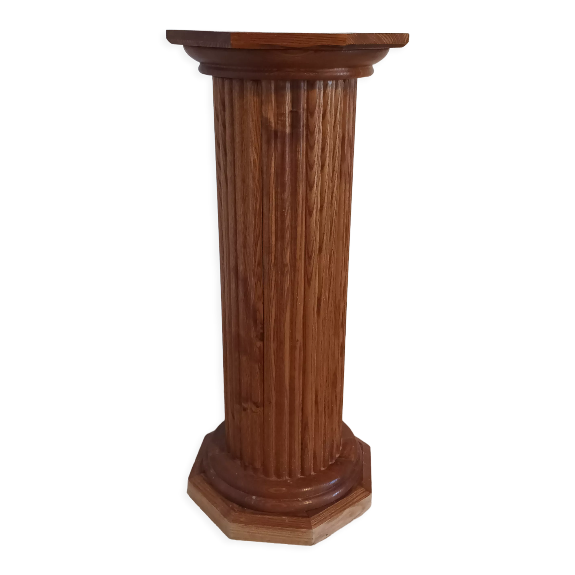 Colonne sellette en chêne massif