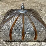 DKN Leuchte "sunburst" ceiling / wall light, RZB, two-tone, vintage, 1950s