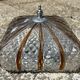 DKN Leuchte "sunburst" ceiling / wall light, RZB, two-tone, vintage, 1950s