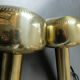 Pair pendants "Guldpendel" in brass design Vilhelm Lauritzen Louis Poulsen, Denmark