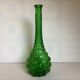 Bouteille en verre verte bulles Italie