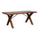 Table de repas en chêne massif, travail français, 1960