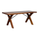 Table de repas en chêne massif, travail français, 1960