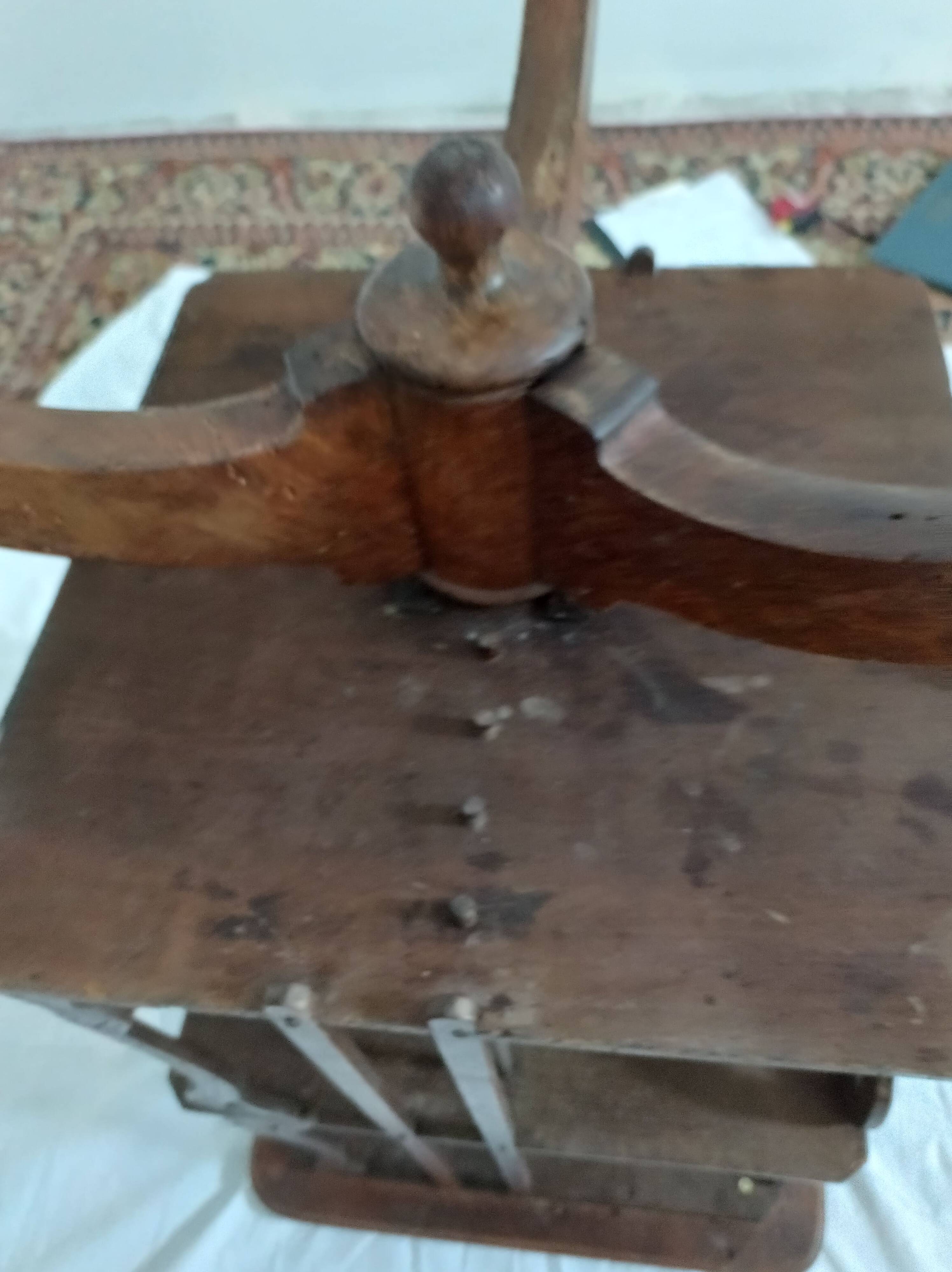 Art Nouveau style revolving bookcase