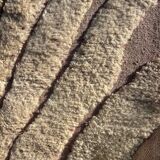 New white Moroccan Berber rug Beni Ouarain in wool.