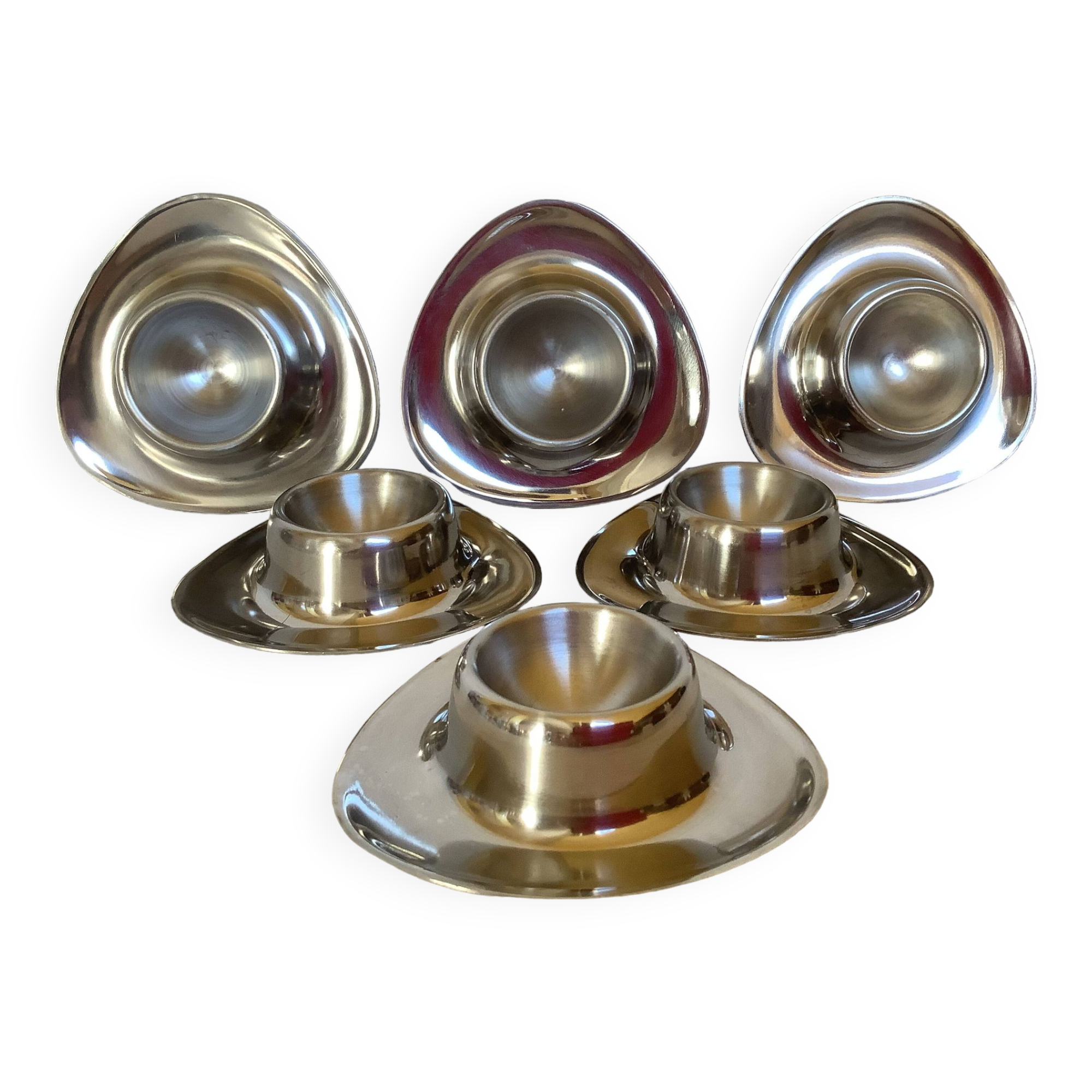 Six coquetiers inox style alessi