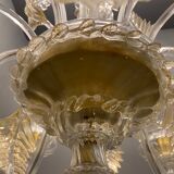 Italian Murano Glass Gold Chandelier by La Murrina